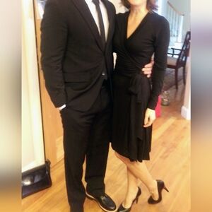 Banana Republic Black Long Sleeve Dress